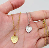 "FUCK OFF" Gold Plated Heart Pendant Necklace