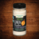 Onion Powder, Certified Organic, Non-GMO, Kosher, 6.14 Oz.