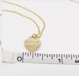 "FUCK OFF" Gold Plated Heart Pendant Necklace
