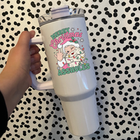 Merry Christmas Assholes 40oz tumbler