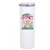 Merry Christmas Assholes coffee tumbler