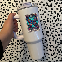 The Anti Social Butterfly Tarot Card 40oz Tumbler