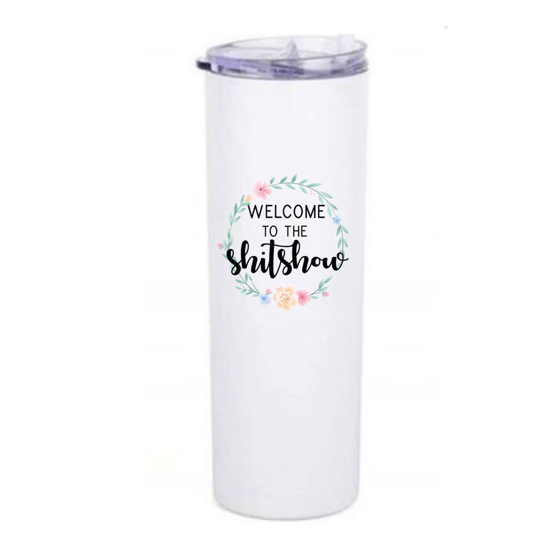 Welcome To The Shitshow Coffee Tumbler – Fbombs & Booze