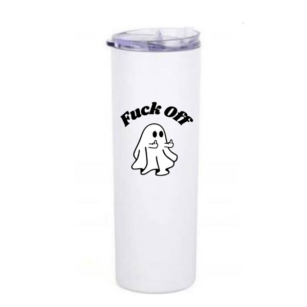 Fuck Off Ghost Coffee tumbler