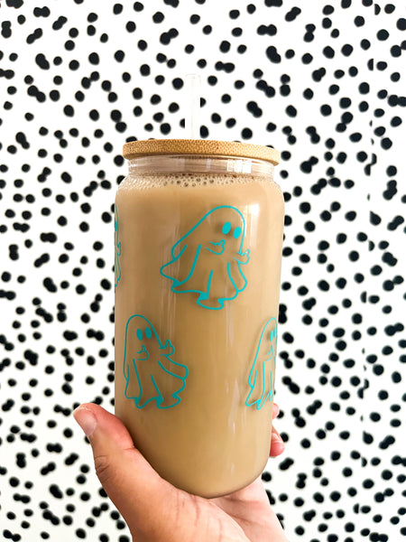 Ghost Glass Teal tumbler Clearance