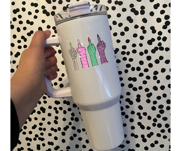 Monster Middle Finger 40oz Tumbler