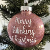 Rose Gold Christmas Ornament