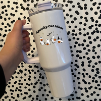 Spooky Cat Mom 40oz  tumbler