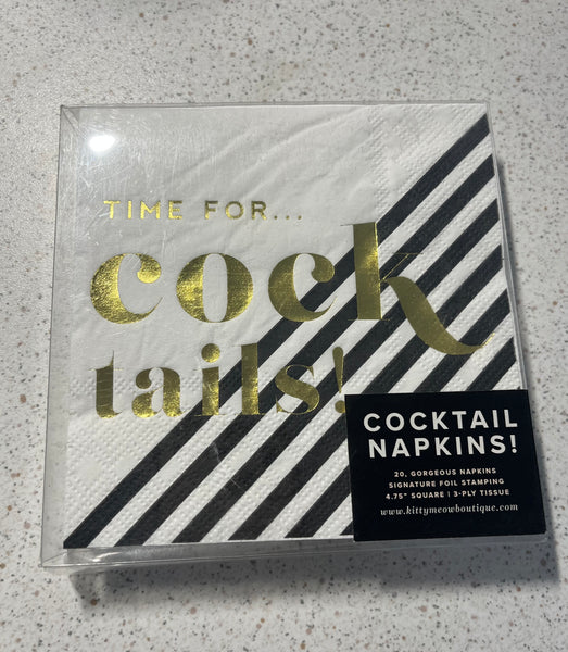 Time For Cocktails Napkins