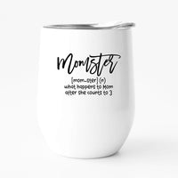 momster travel tumbler 12 oz what happens to mom after she counts to 3