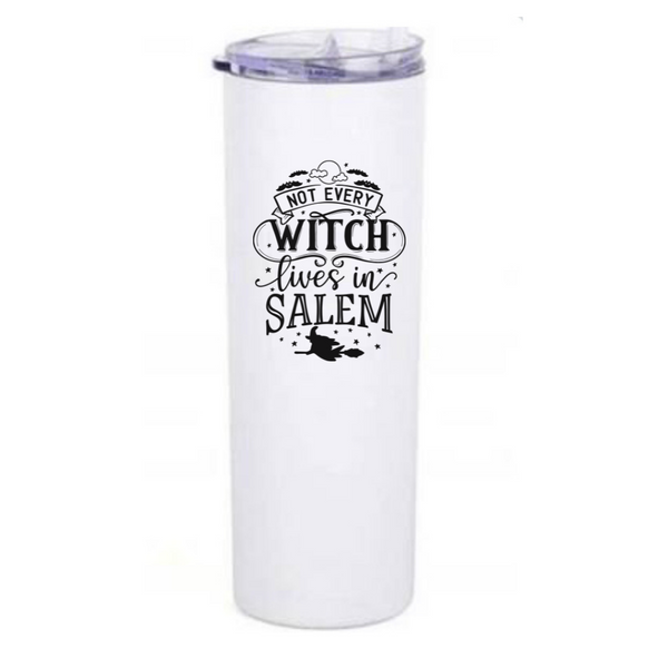 NOT EVERY WITCH 20oz skinny travel tumbler